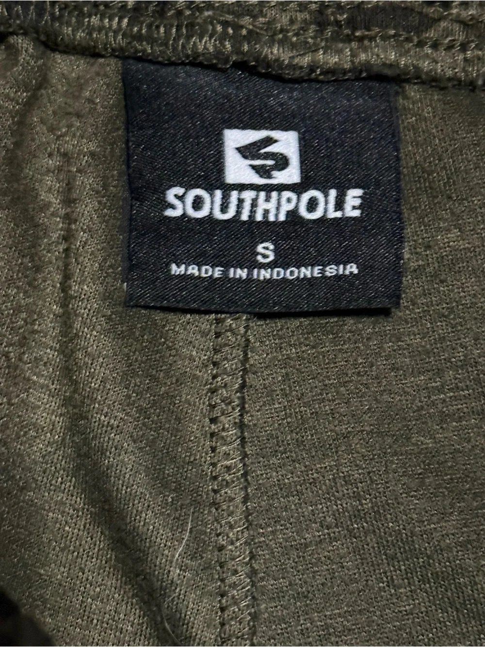 South Pole Men's Olive & Black Camo Athletic Shorts